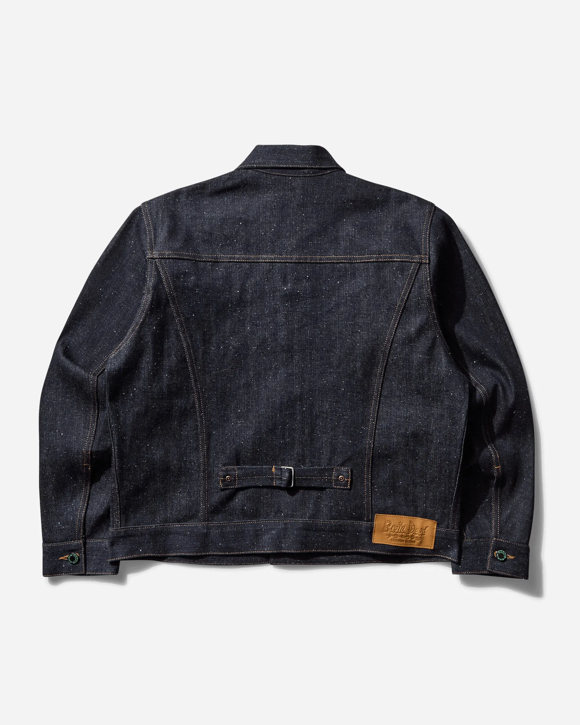 Men's Cropped Denim Trucker Jacket Indigo