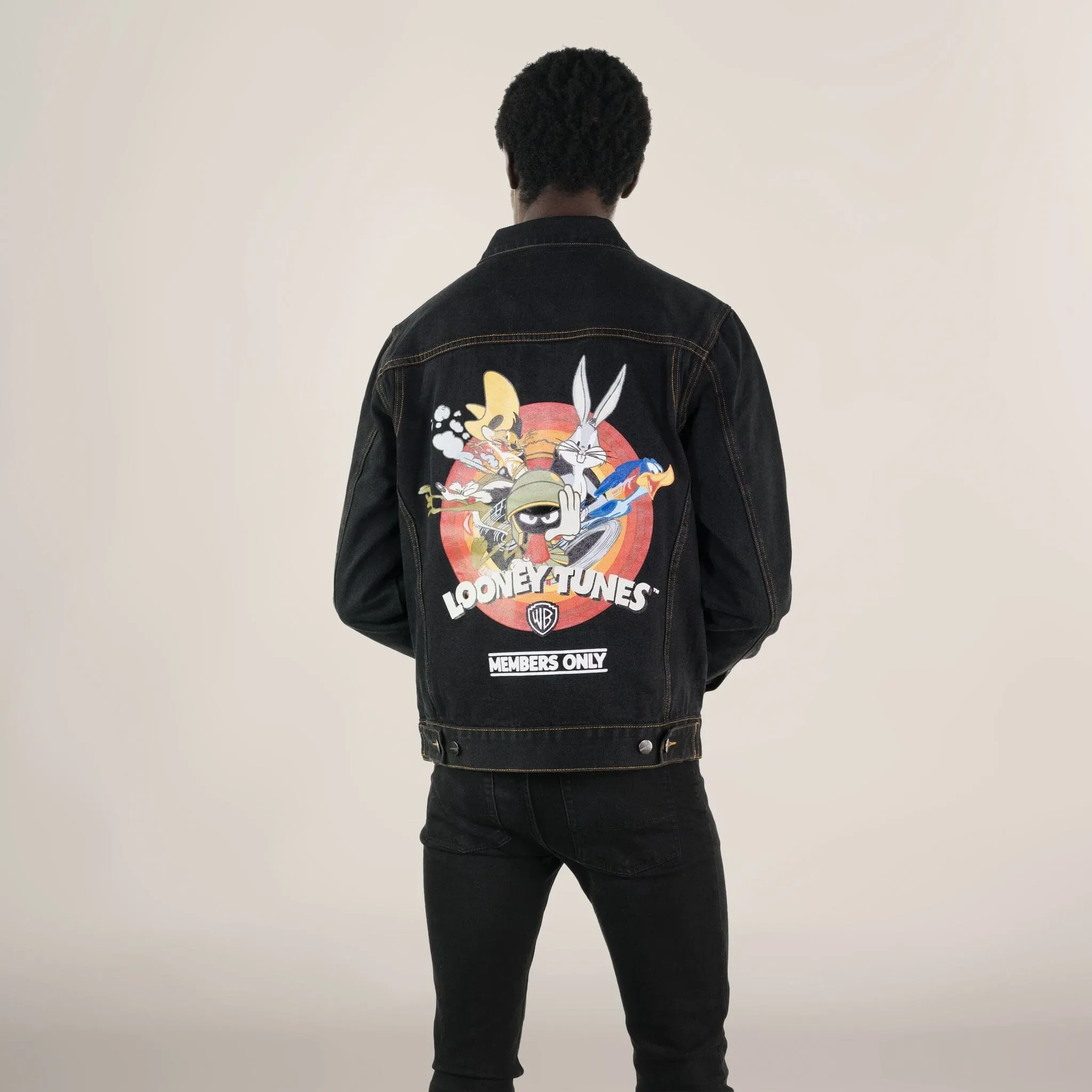 Men's Looney Tunes Denim Trucker Jacket