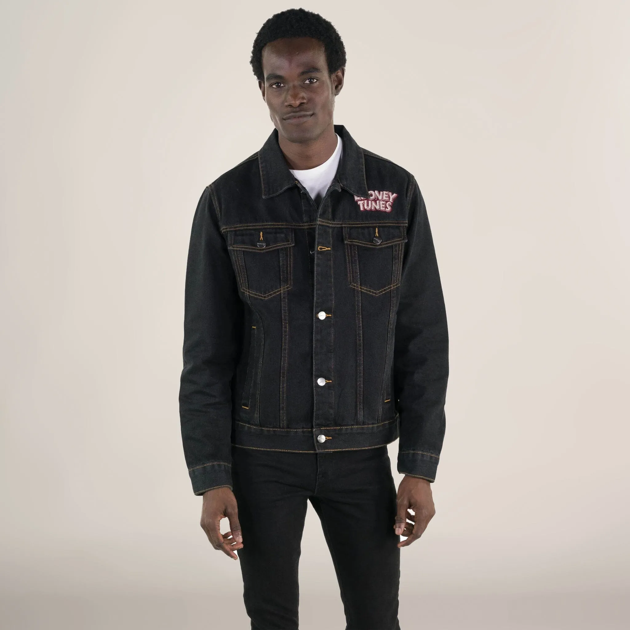 Men's Looney Tunes Denim Trucker Jacket