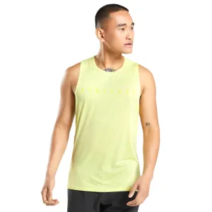 Men's Name Brand Print Front Sport Top,Neon Yellow