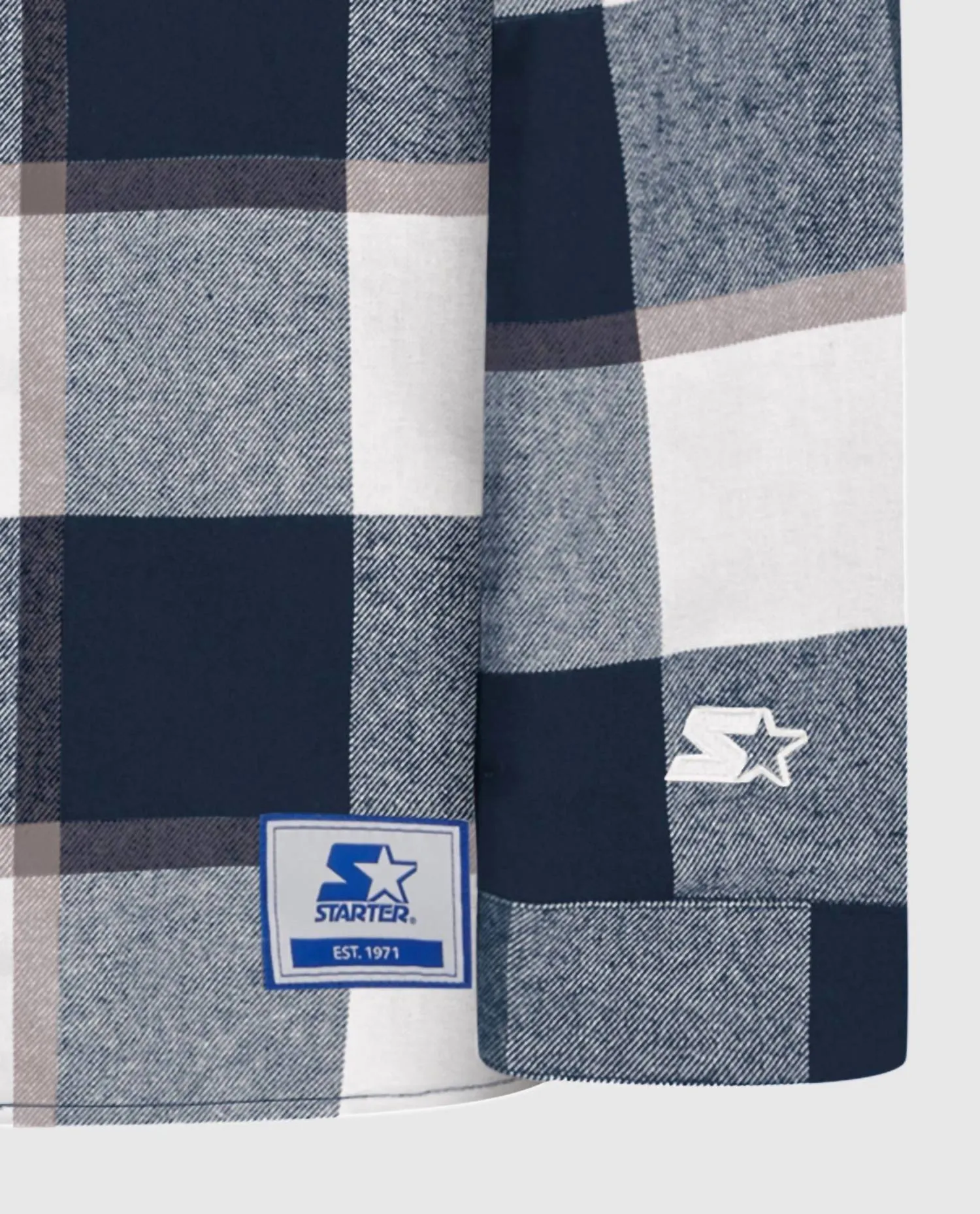 Men's New England Patriots Sherpa Lined Plaid Jacket In Navy