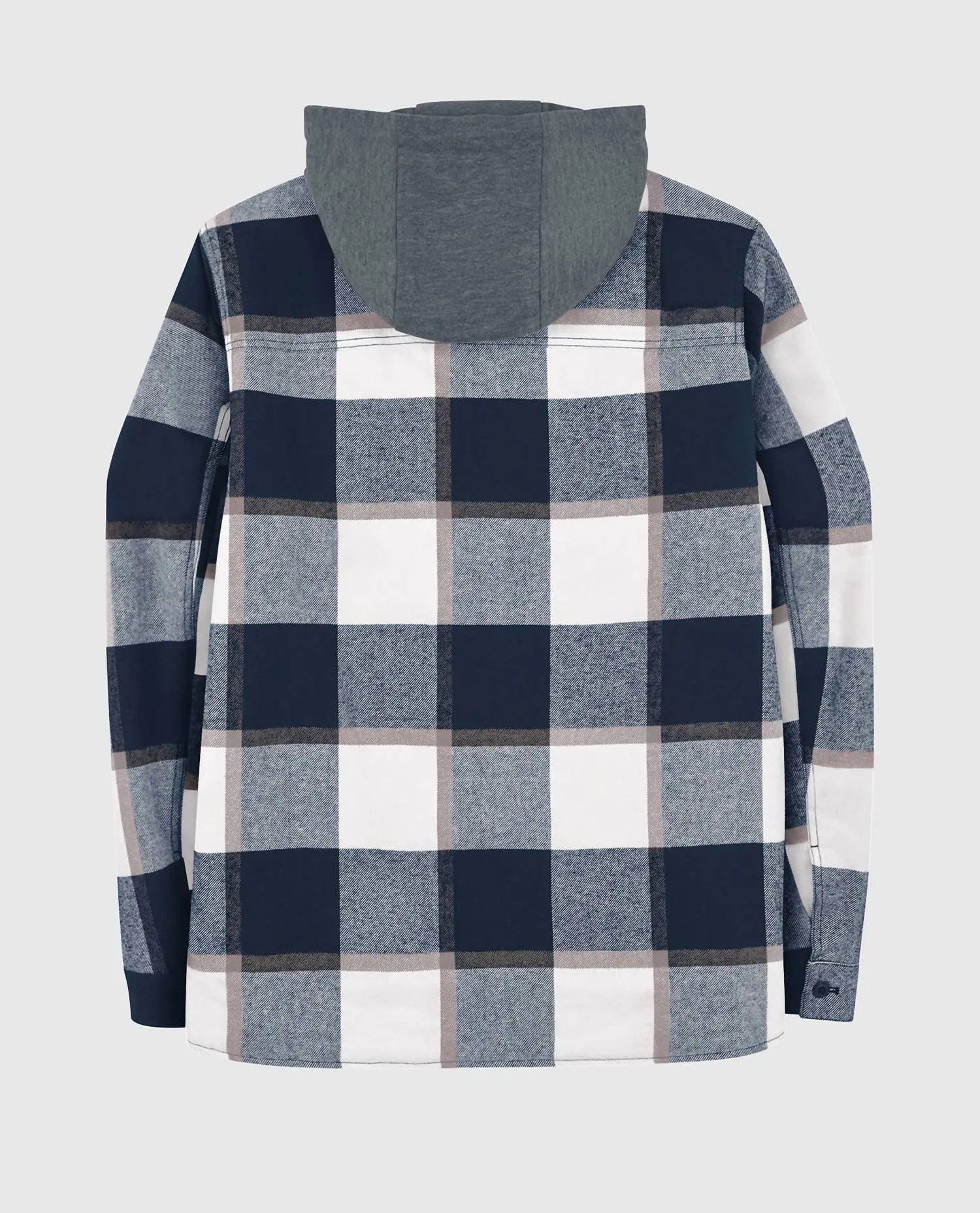 Men's New England Patriots Sherpa Lined Plaid Jacket In Navy