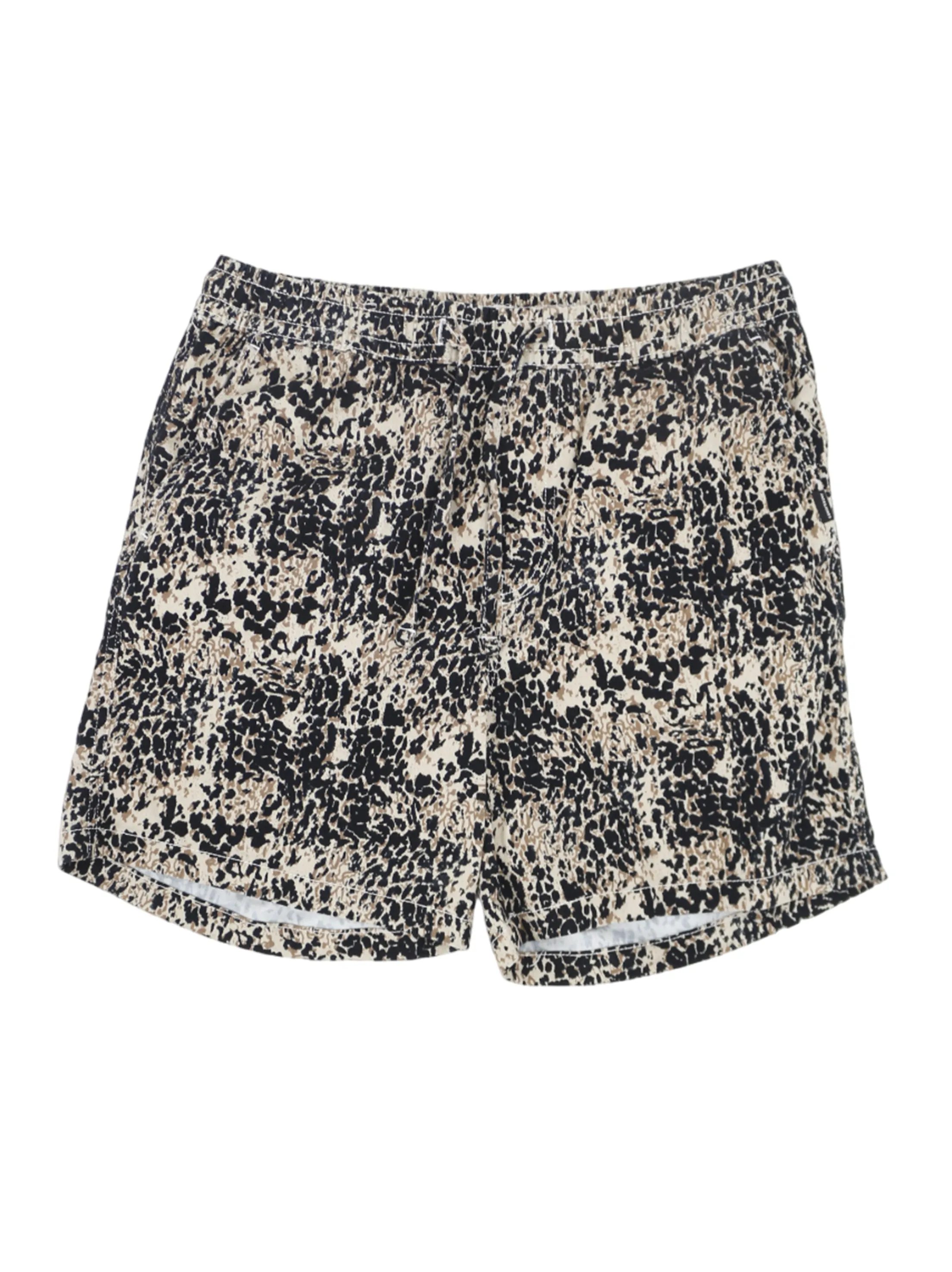 Men's Printed Short,Black/Beige