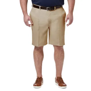 Men's Regular Fit Flat Front Short,Khaki