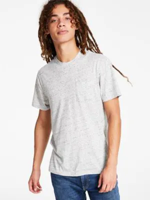 Men's Side Pocket T-Shirt,Light Grey