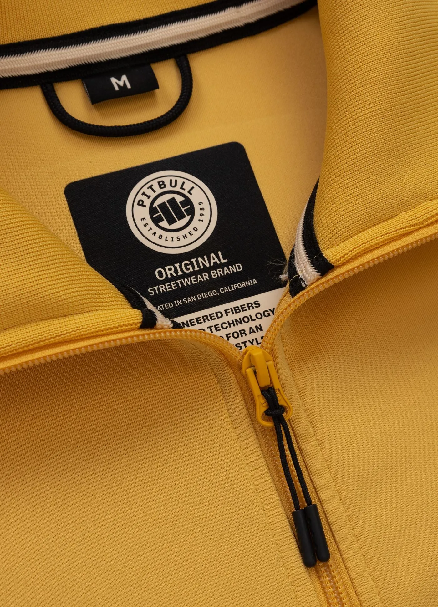 Men's Sweatjacket Oldschool POWERS - Pale Yellow