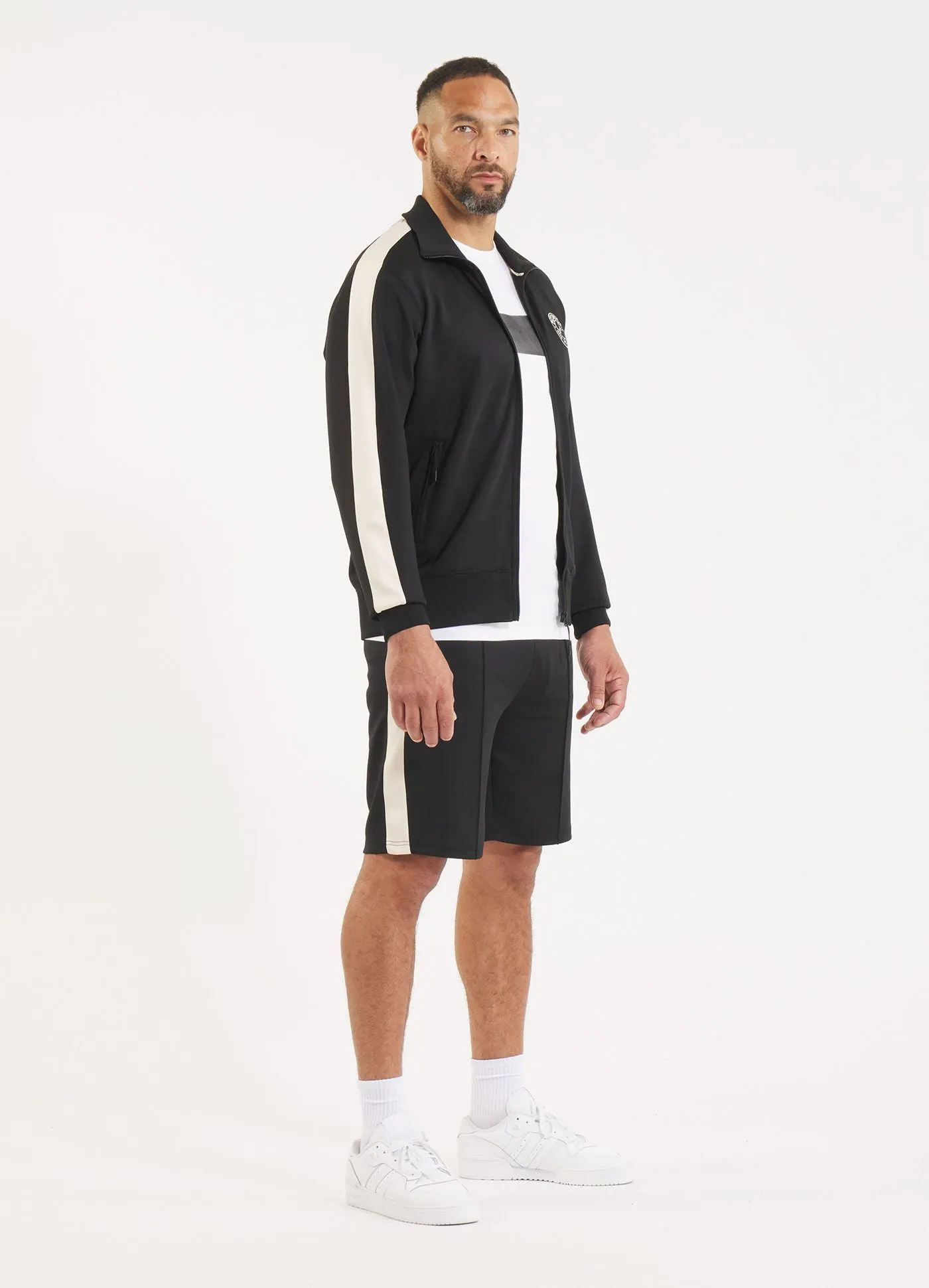 Men's Sweatjacket Oldschool SAN DIEGO CA - Black