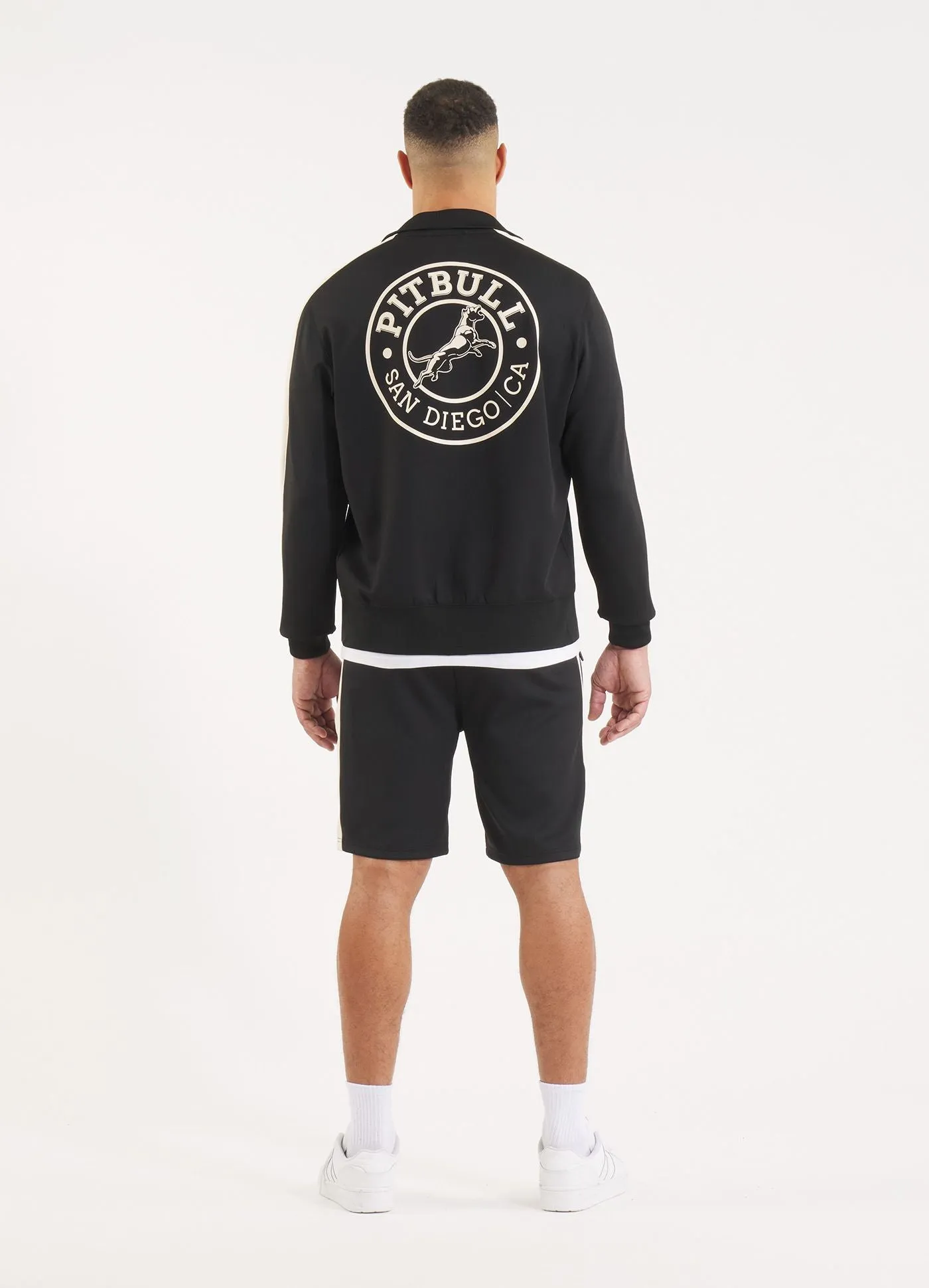 Men's Sweatjacket Oldschool SAN DIEGO CA - Black