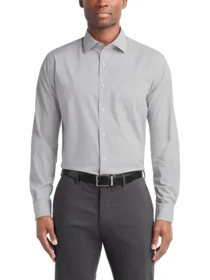 Men's Thin Striped Buttons Down Shirt,Light Grey