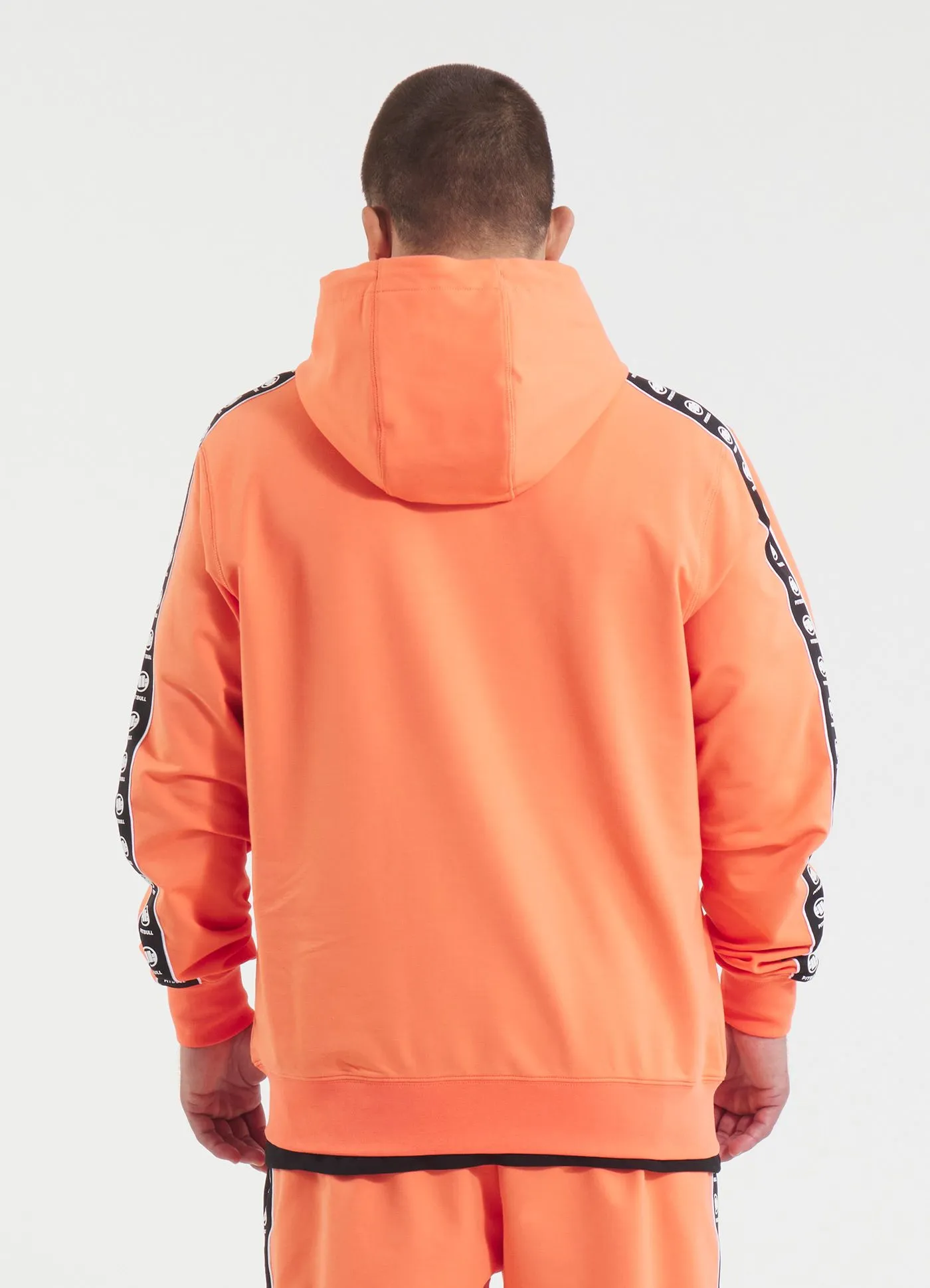 Men's Zip-up hoodie TAPE NUGGET - Bright Salmon