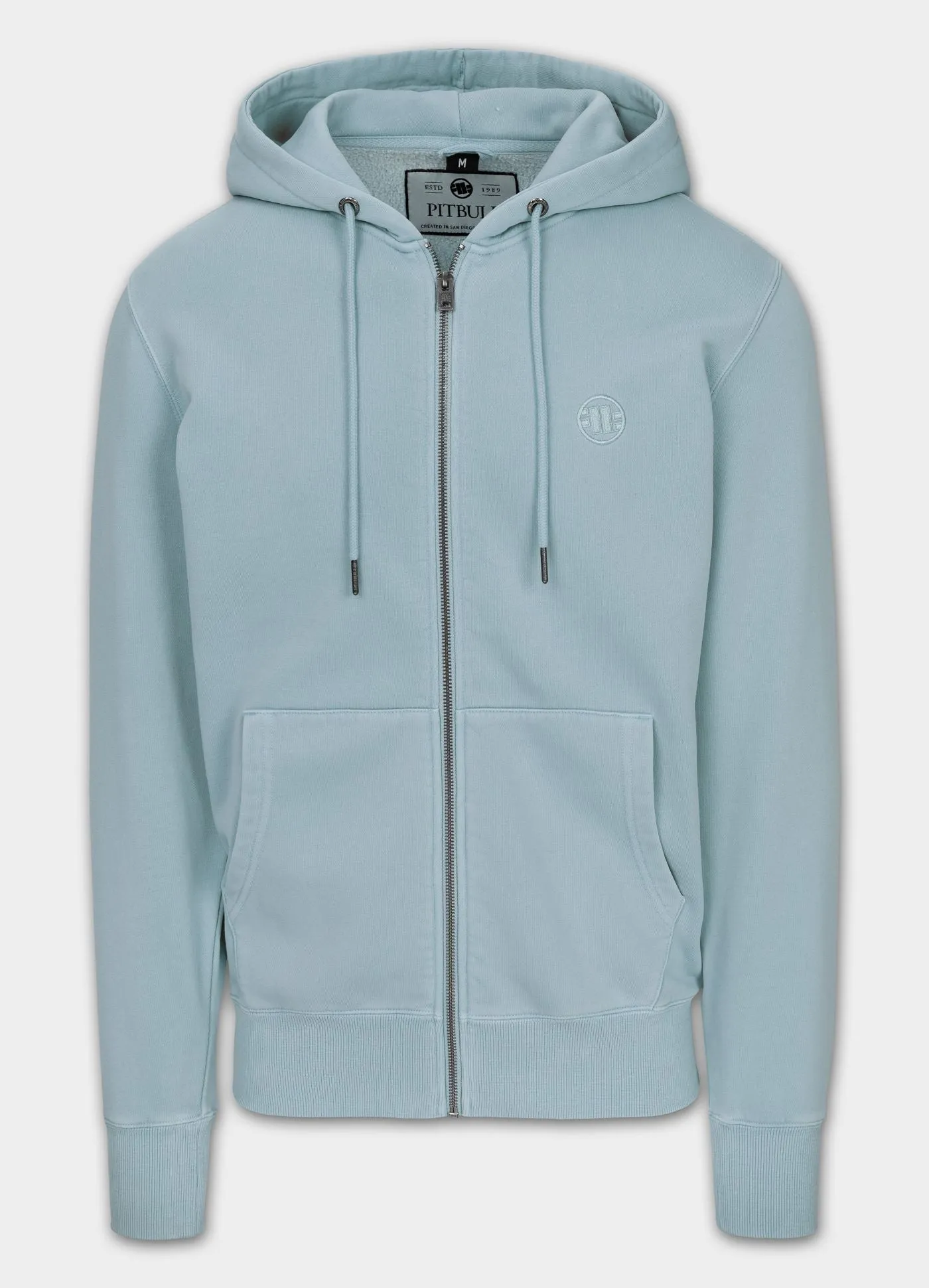 Men's Zip-up hoodie Washed Lancaster II - Washed blue
