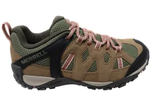 Merrell Womens Deverta 2 Comfortable Leather Hiking Shoes Merrell Shoes