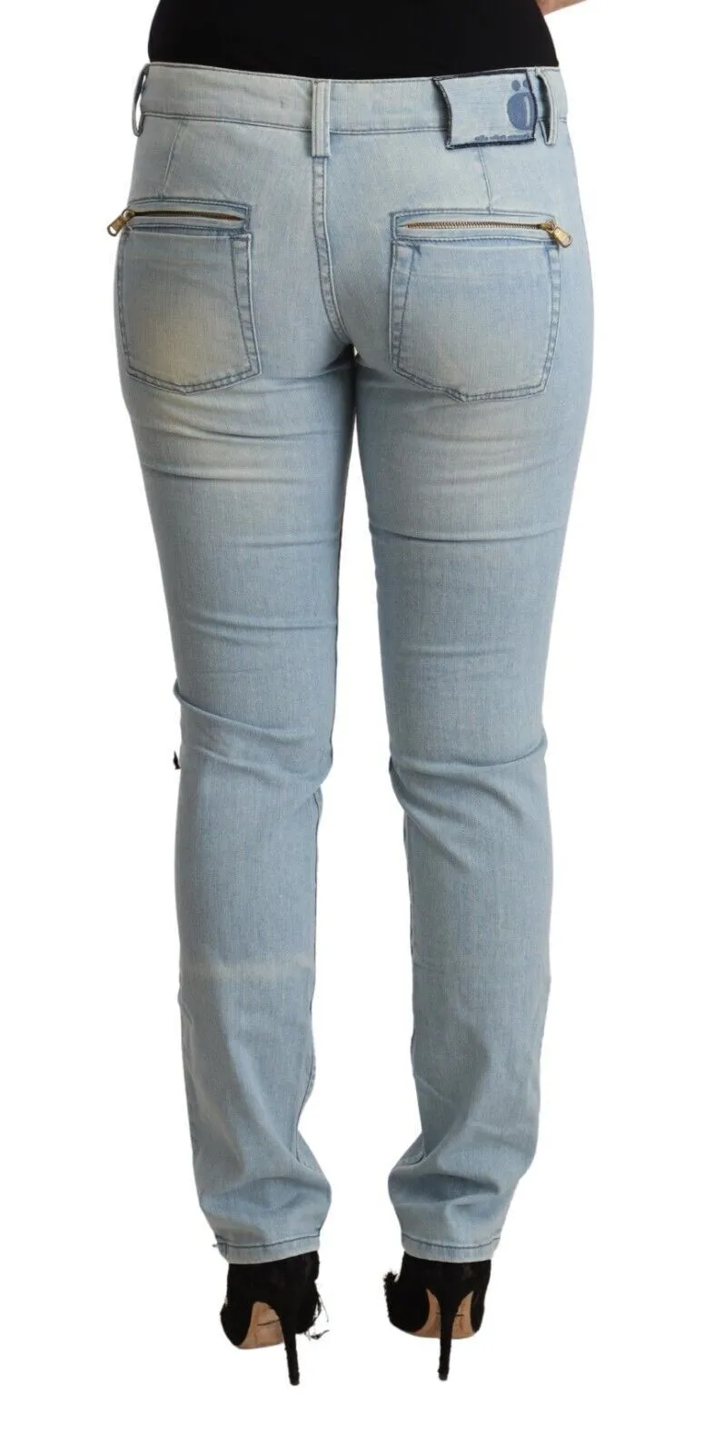 MILA SCHÖN  Cotton Mid Waist Slim Fit  Women's Jeans