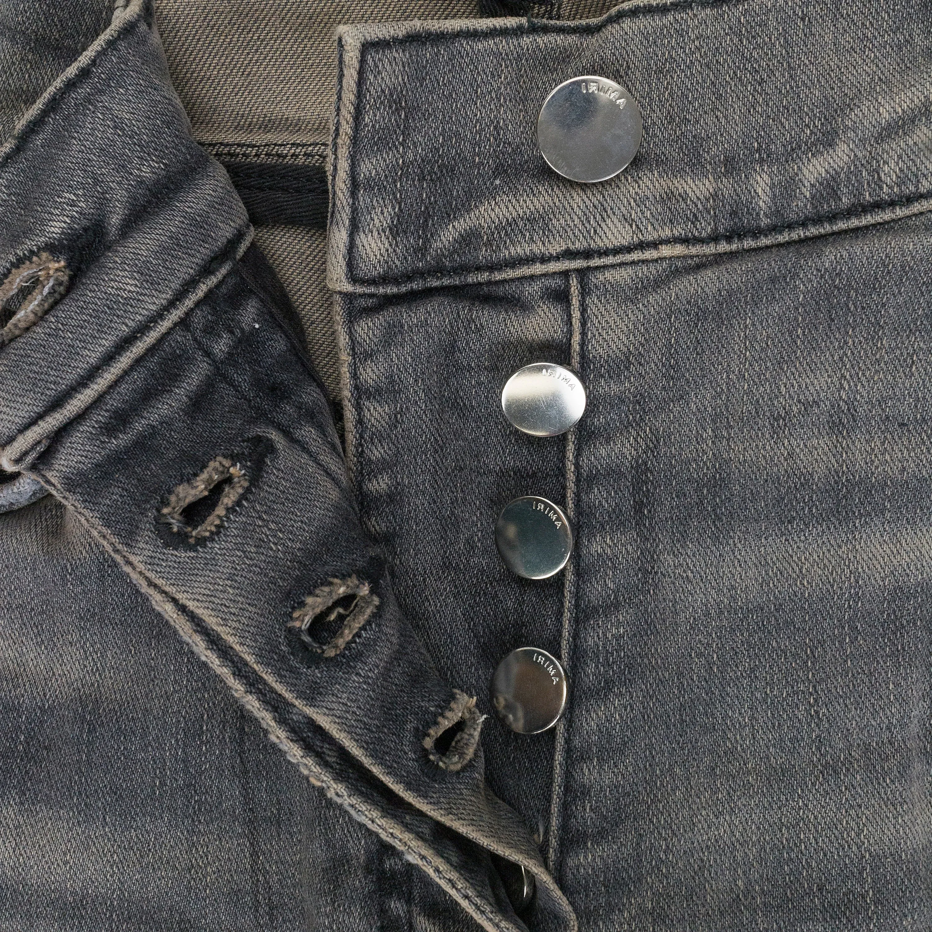 MILITARY STENCIL GREY SKINNY JEANS