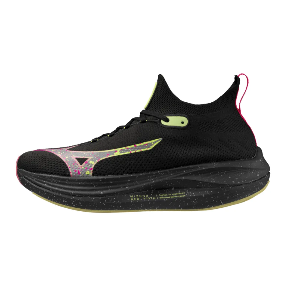 Mizuno Neo Vista Women's Running Shoes in Black Silver/Pink Tetra AW24 Shoes_Mizuno