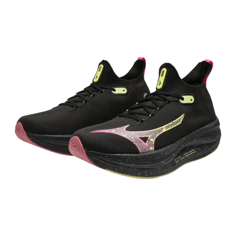 Mizuno Neo Vista Women's Running Shoes in Black Silver/Pink Tetra AW24 Shoes_Mizuno