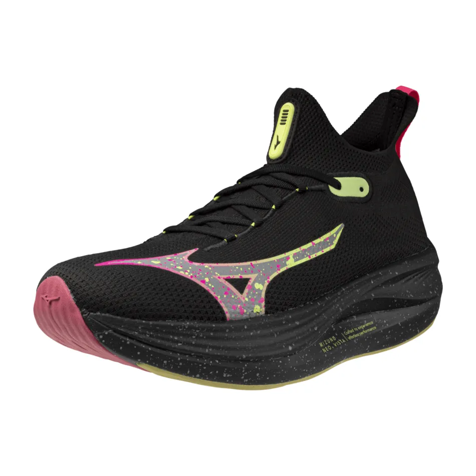 Mizuno Neo Vista Women's Running Shoes in Black Silver/Pink Tetra AW24 Shoes_Mizuno