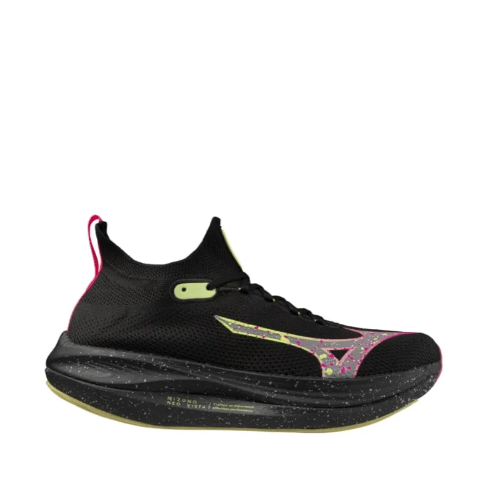 Mizuno Neo Vista Women's Running Shoes in Black Silver/Pink Tetra AW24 Shoes_Mizuno