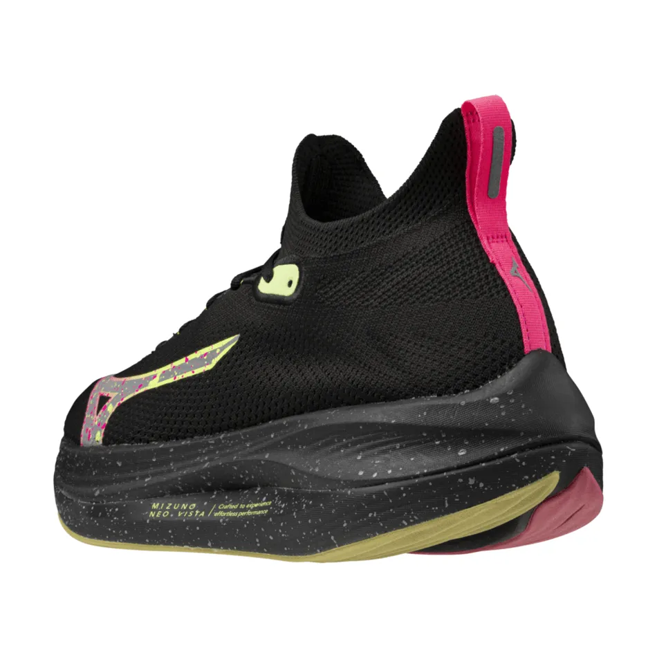 Mizuno Neo Vista Women's Running Shoes in Black Silver/Pink Tetra AW24 Shoes_Mizuno