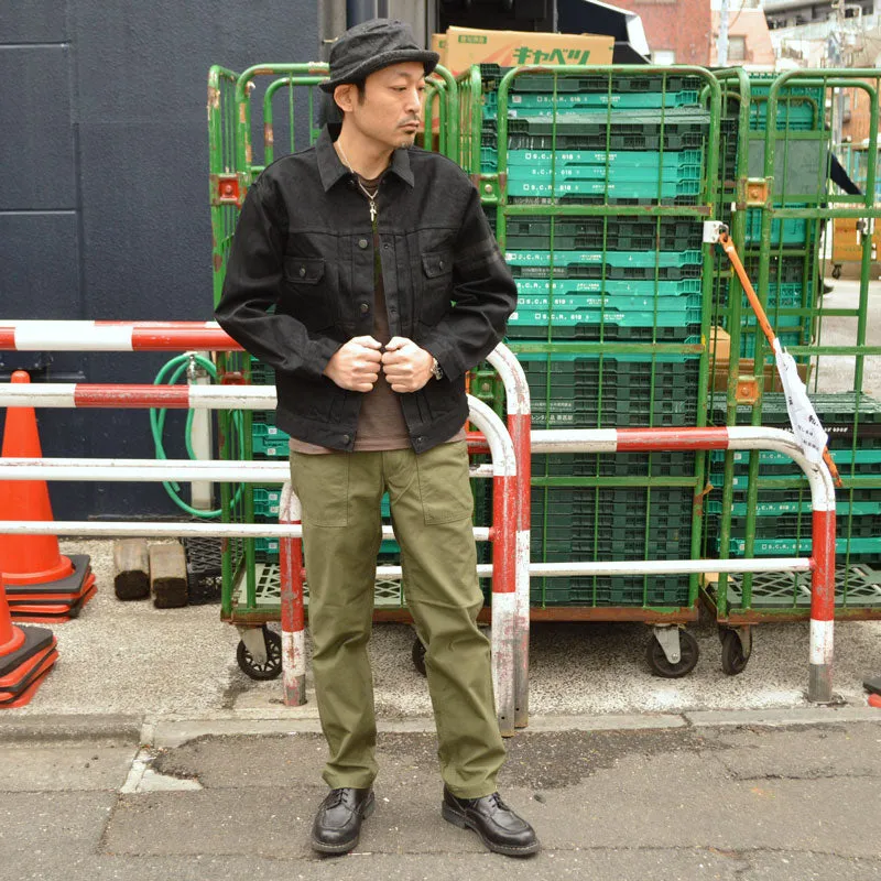 MOMOTARO JEANS "MMGJ1102" #002 Classic Black Denim Jacket 15.7oz