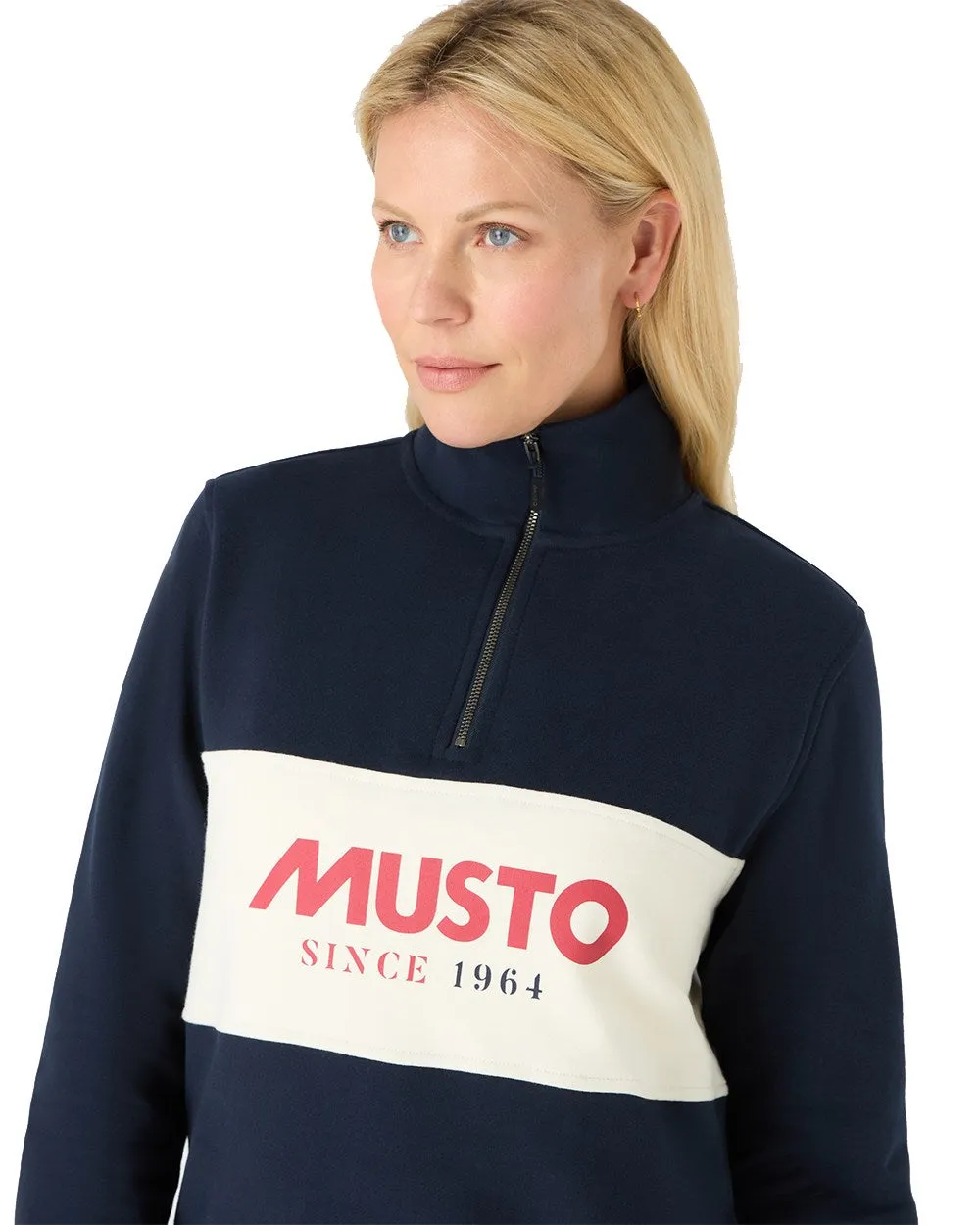 Musto Womens Classic Half Zip Sweatshirt Musto Clothing