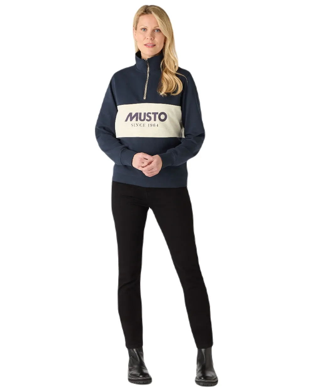 Musto Womens Classic Half Zip Sweatshirt Musto Clothing