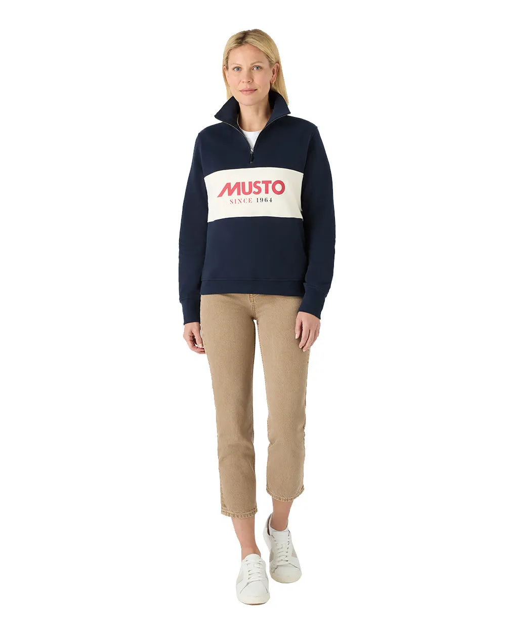 Musto Womens Classic Half Zip Sweatshirt Musto Clothing