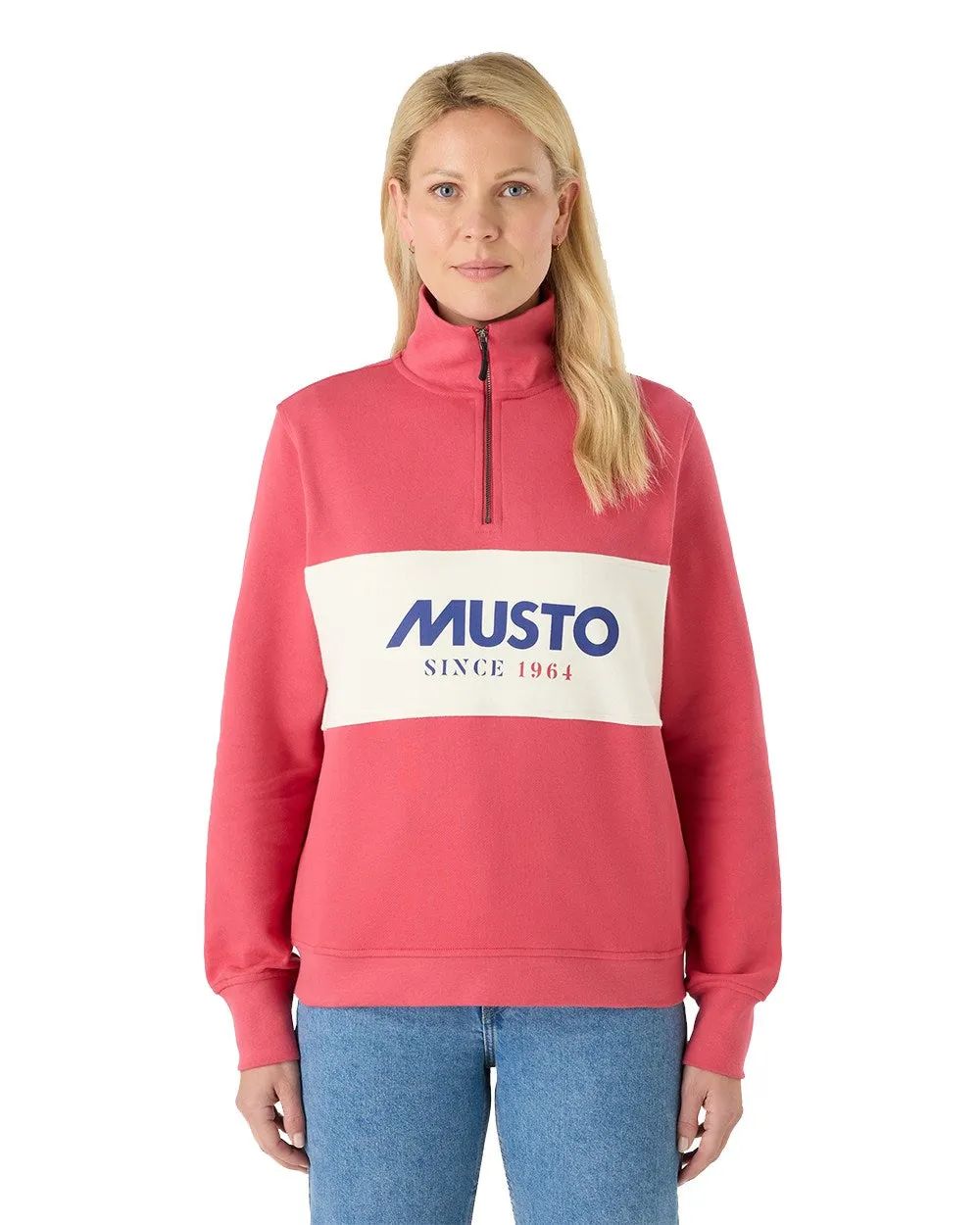 Musto Womens Classic Half Zip Sweatshirt Musto Clothing