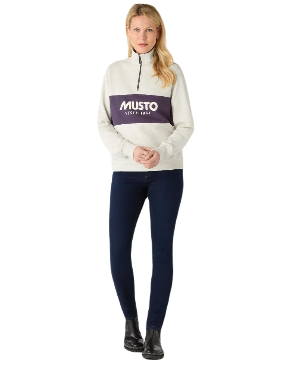 Musto Womens Classic Half Zip Sweatshirt Musto Clothing