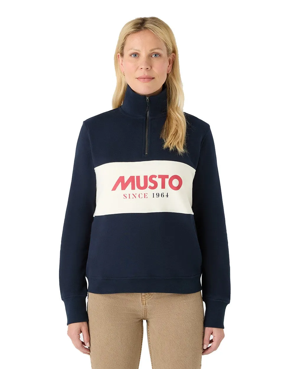 Musto Womens Classic Half Zip Sweatshirt Musto Clothing