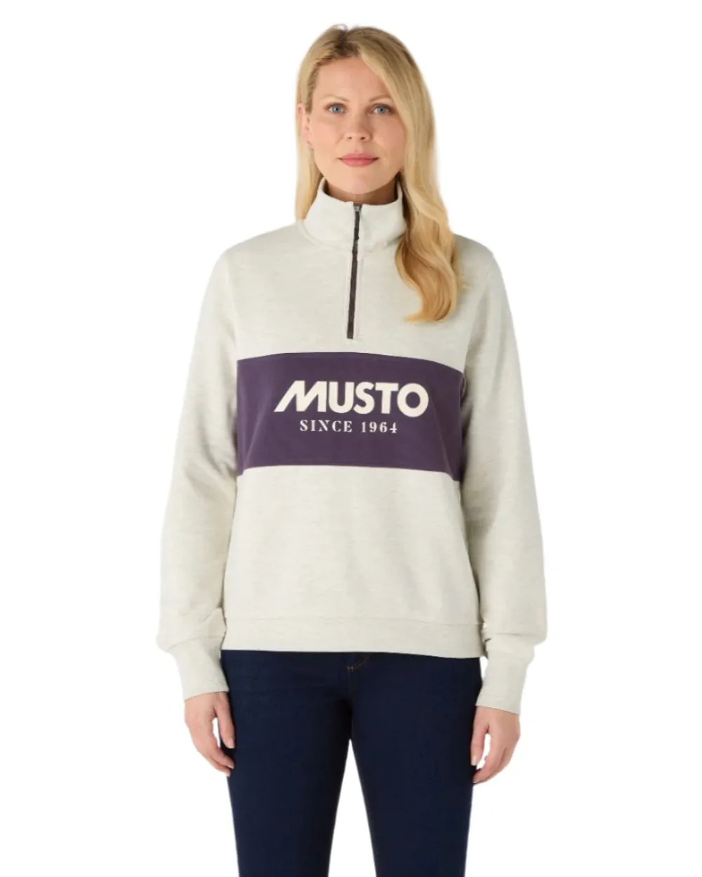 Musto Womens Classic Half Zip Sweatshirt Musto Clothing