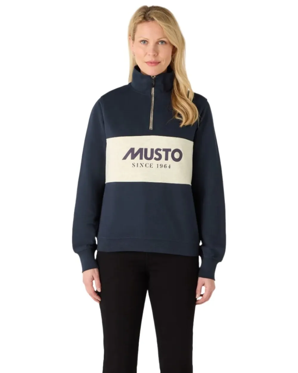 Musto Womens Classic Half Zip Sweatshirt Musto Clothing