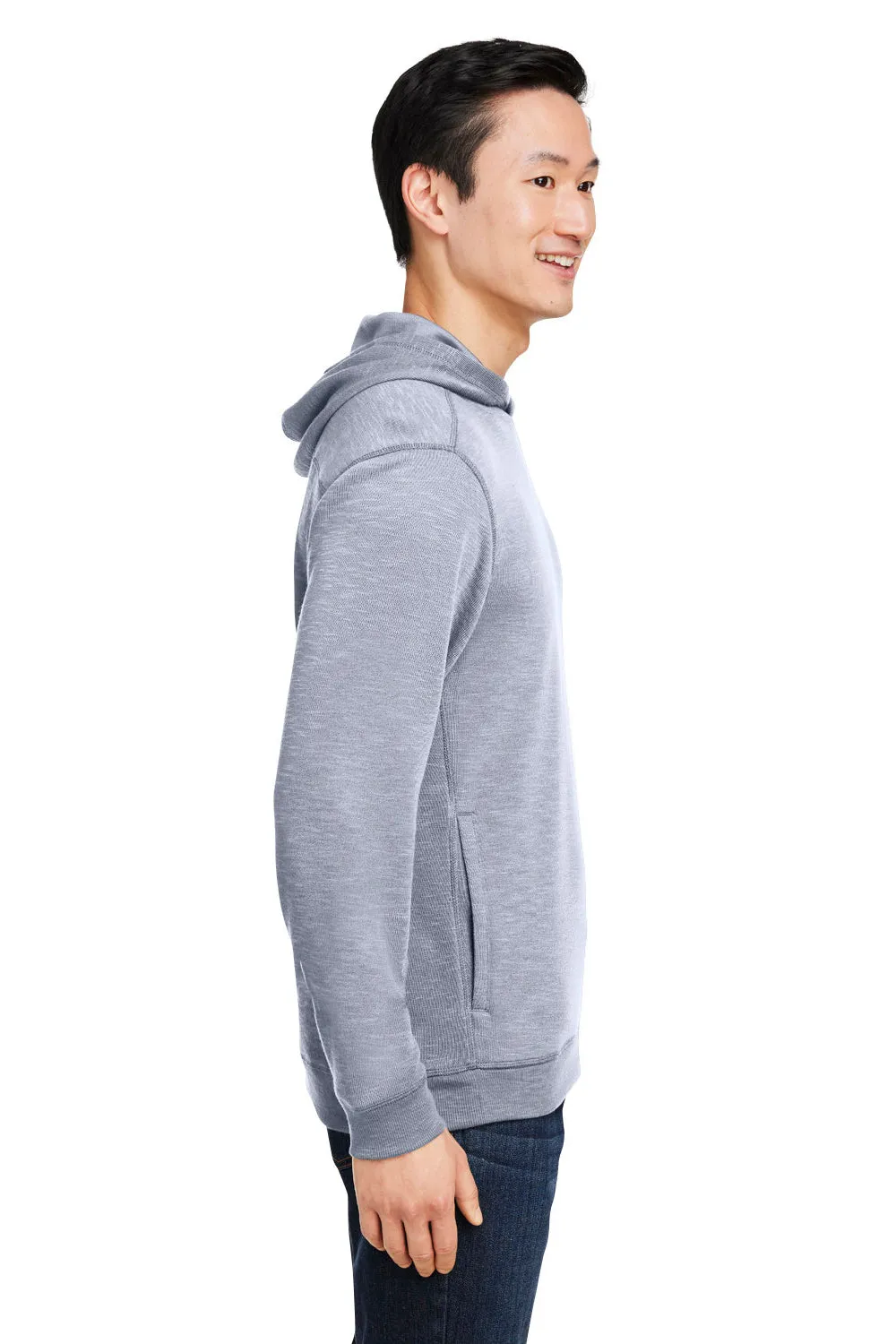 Nautica Mens Sun Surfer Supreme Hooded Sweatshirt Hoodie w/ Pockets - Vintage Pebble Grey