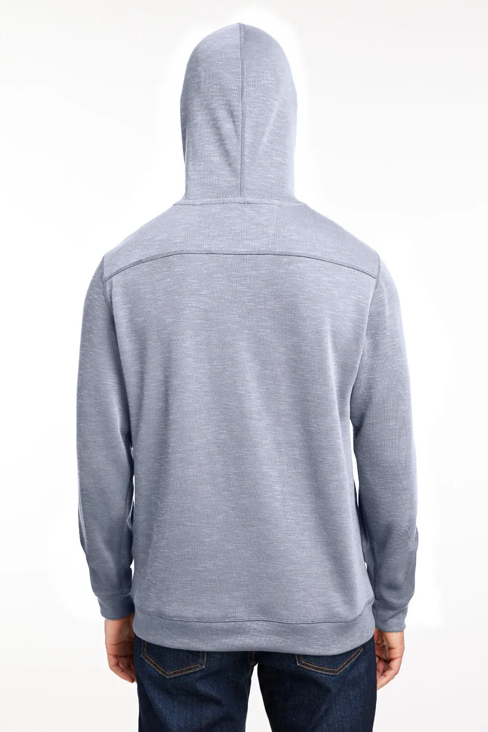 Nautica Mens Sun Surfer Supreme Hooded Sweatshirt Hoodie w/ Pockets - Vintage Pebble Grey