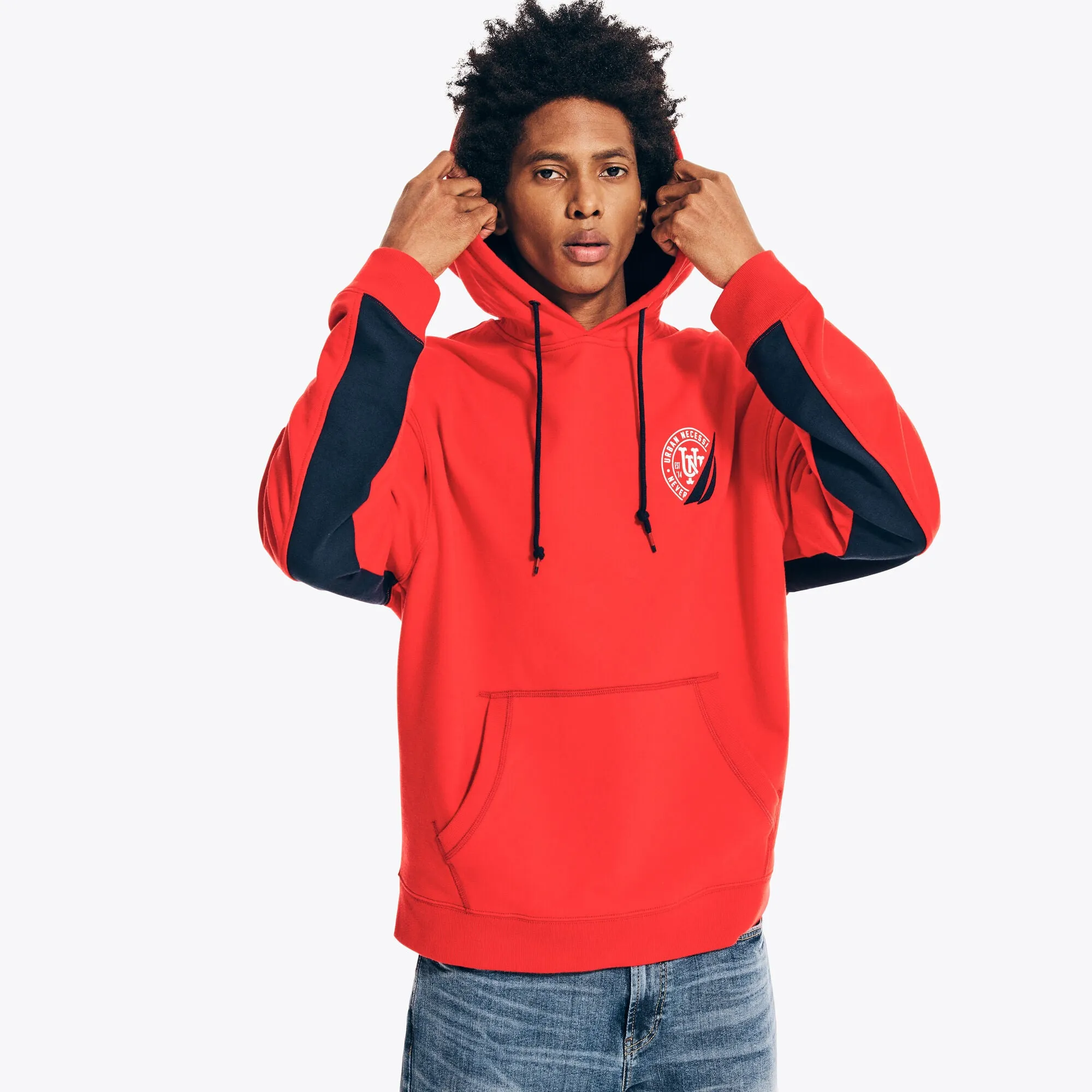 Nautica Mens Urban Necessities X Nautica Graphic Pullover Hoodie