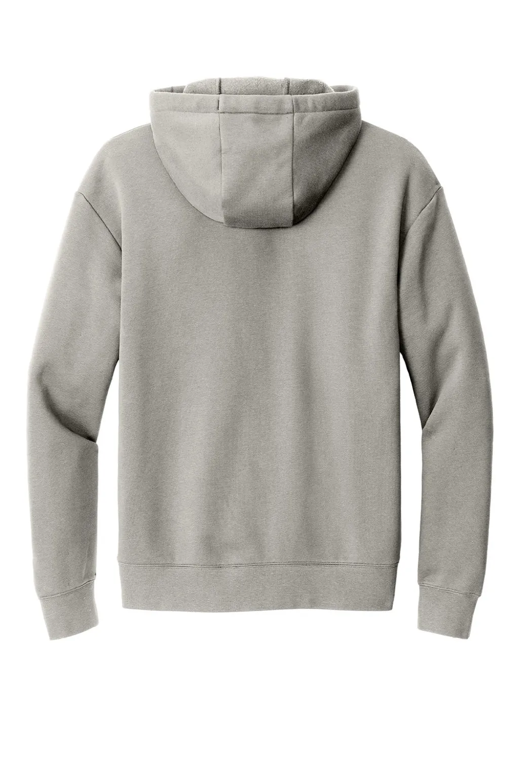 New Era Mens Heritage Fleece Full Zip Hooded Sweatshirt Hoodie w/ Pockets - Rainstorm Grey