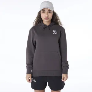 New Era Sweatshirts And Hoodies Detroit Tigers Womens MLB League Essential Dark Brown Pullover Hoodie