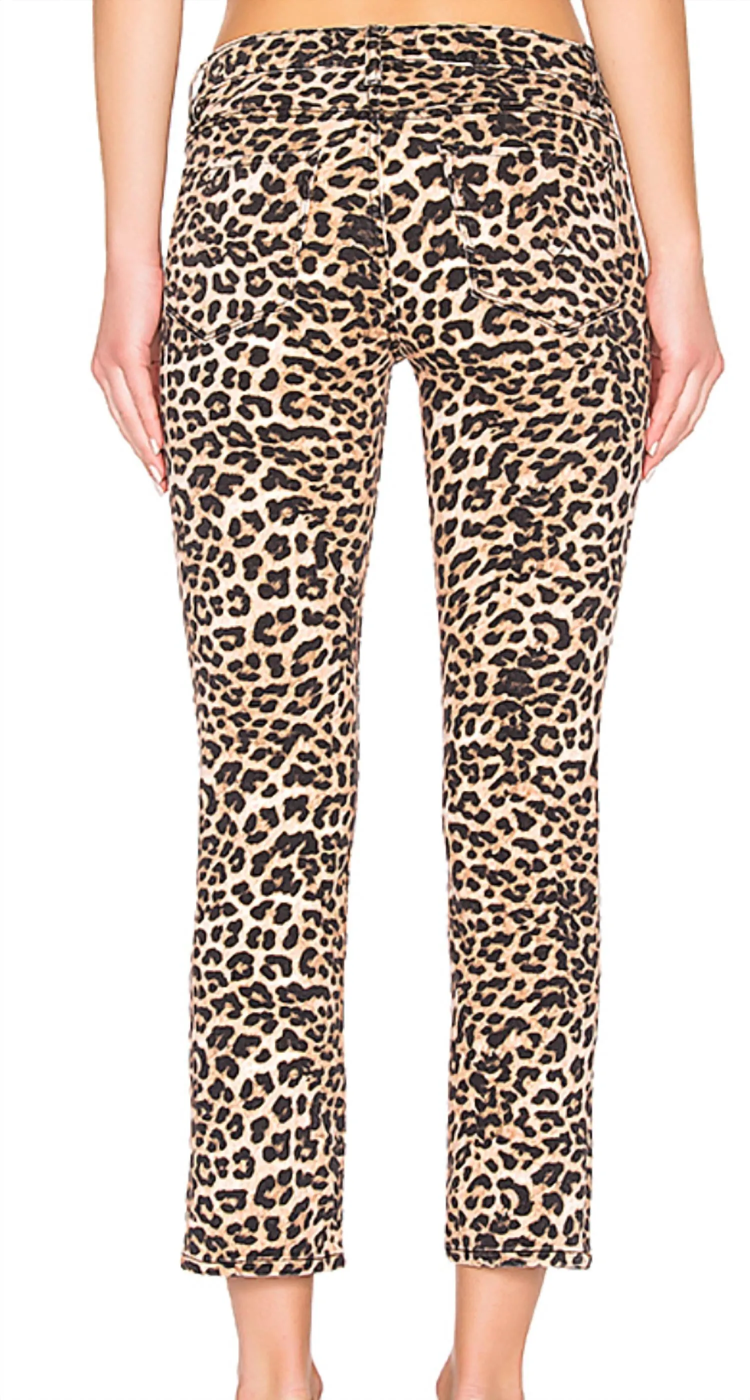 Nico Mid-Rise Skinny Jeans In Leopard