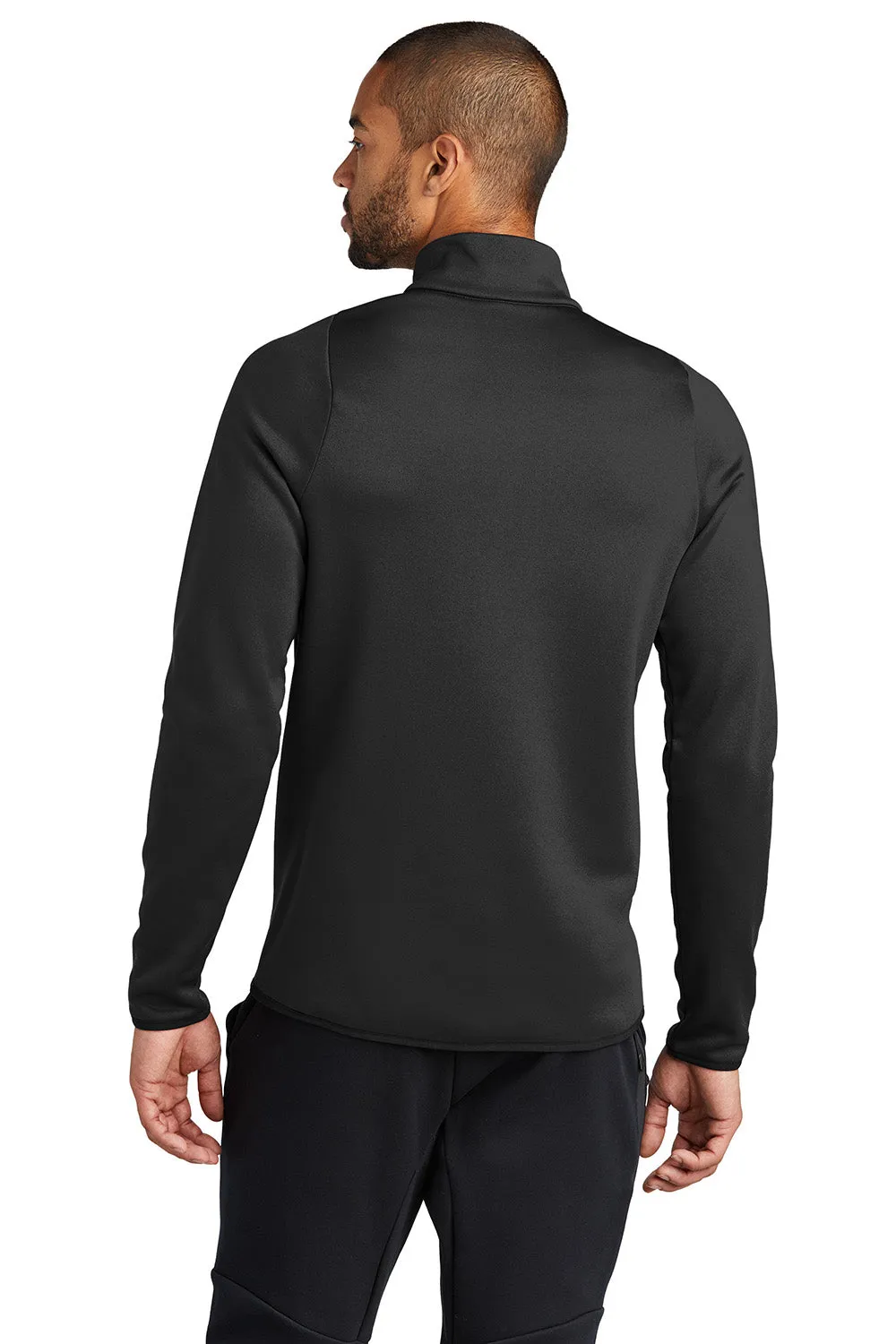 Nike Mens Therma-Fit Moisture Wicking Fleece 1/4 Zip Sweatshirt - Team Black