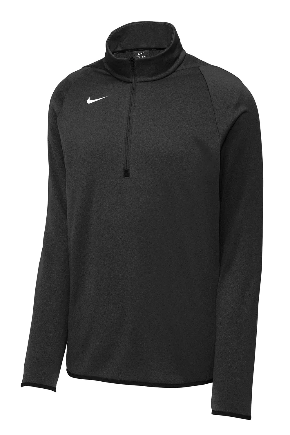 Nike Mens Therma-Fit Moisture Wicking Fleece 1/4 Zip Sweatshirt - Team Black