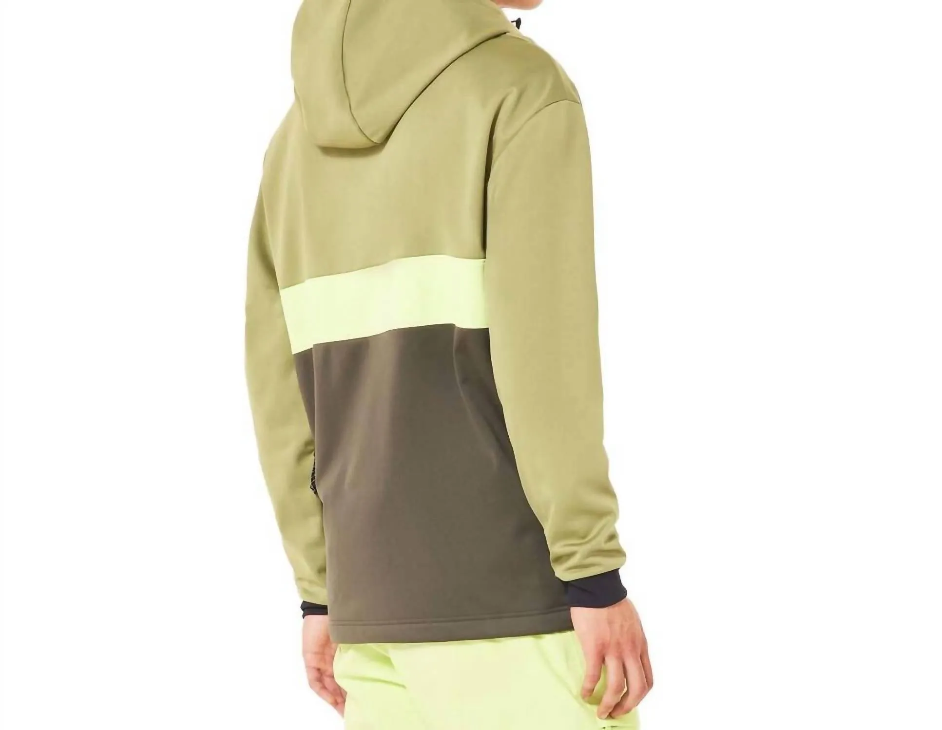 Nose Grab Softshell Hoodie In New Dark Brush/fern