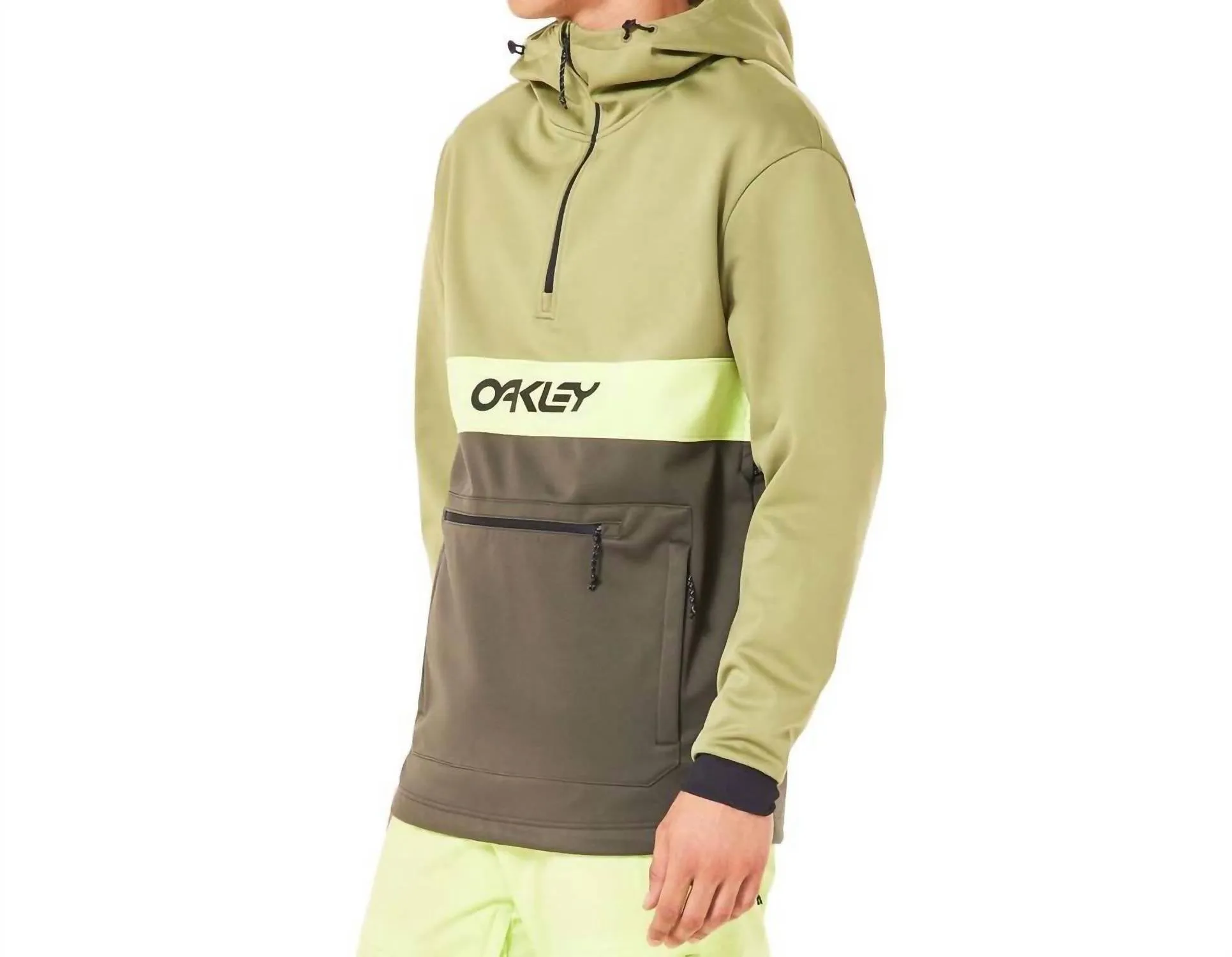 Nose Grab Softshell Hoodie In New Dark Brush/fern