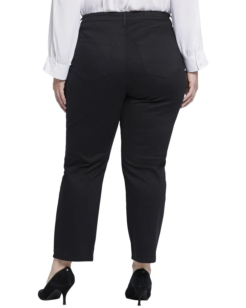 NYDJ Plus Bailey Black Straight Leg Jean