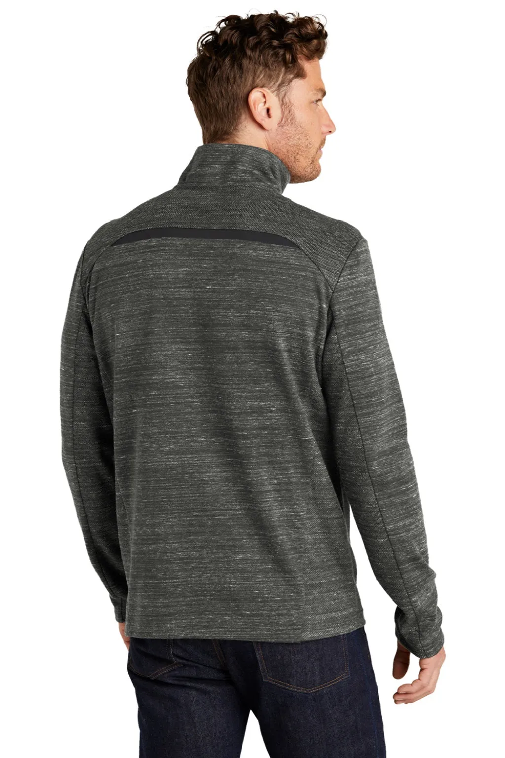 Ogio Mens Flux 1/4 Zip Sweatshirt w/ Pockets - Heather Tarmac Grey