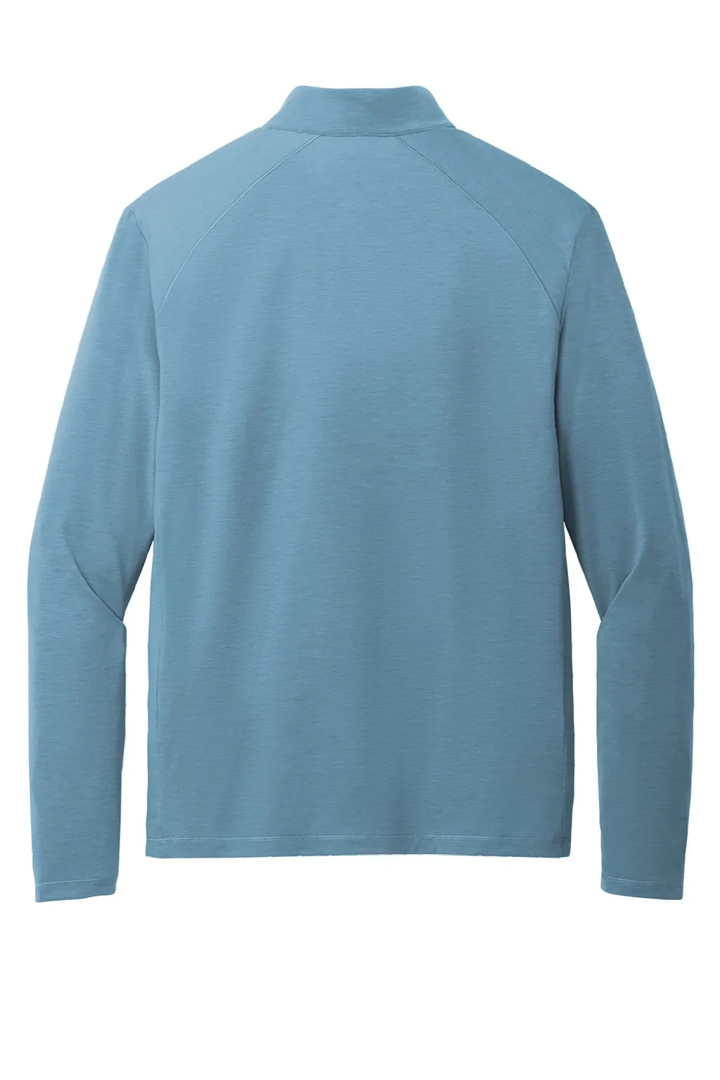 Ogio Mens Motion Moisture Wicking 1/4 Zip Sweatshirt w/ Pocket - Mist Blue