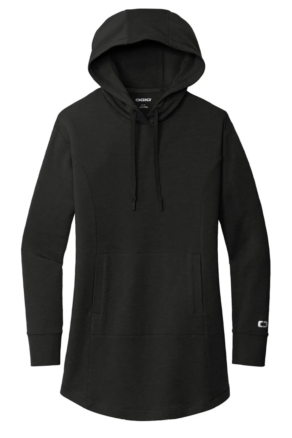 Ogio Womens Luuma Flex Hooded Sweatshirt Hoodie w/ Pockets - Blacktop