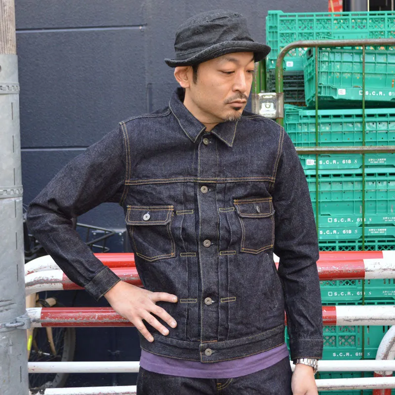 ONI DENIM "ONI-02516P" 15oz Low Tension Selvedge Denim Warm Pocket Tyle2 Jacket