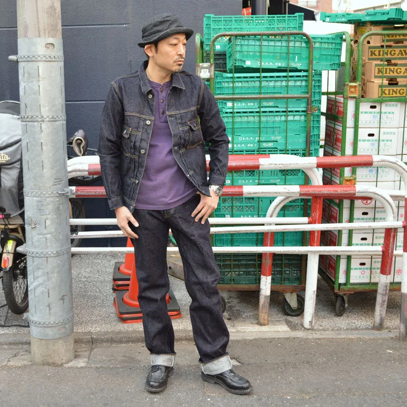 ONI DENIM "ONI-02516P" 15oz Low Tension Selvedge Denim Warm Pocket Tyle2 Jacket