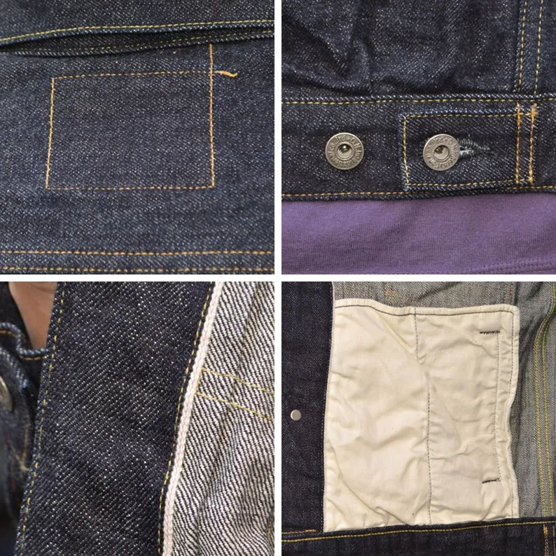 ONI DENIM "ONI-02516P" 15oz Low Tension Selvedge Denim Warm Pocket Tyle2 Jacket