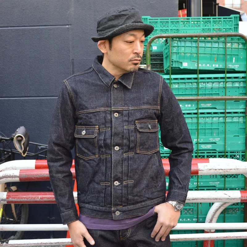 ONI DENIM "ONI-02516P" 15oz Low Tension Selvedge Denim Warm Pocket Tyle2 Jacket